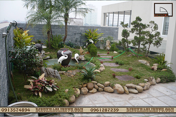 Tượng trang trí tiểu cảnh, sân vườn